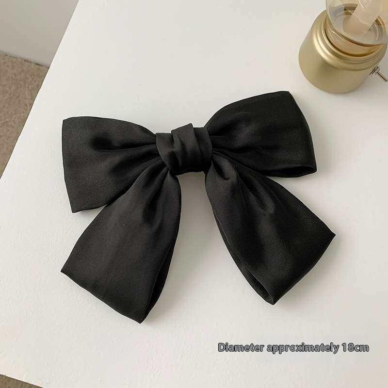Oversized Bow Clip for Back of Head, Velvet Christmas Hair Claw, Large Hair Clips for Women, Elegant Bow Hair Accessories