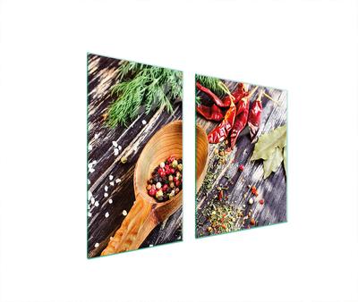 PLACA DE VIDRIO y TABLA DE CORTAR 100x52 ESPECIAS