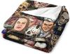 Travel Michael Halloween Myers Throw Blanket, Plush Microfiber Halloween Blankets and Throws for Sofa, Thick Air Conditioning