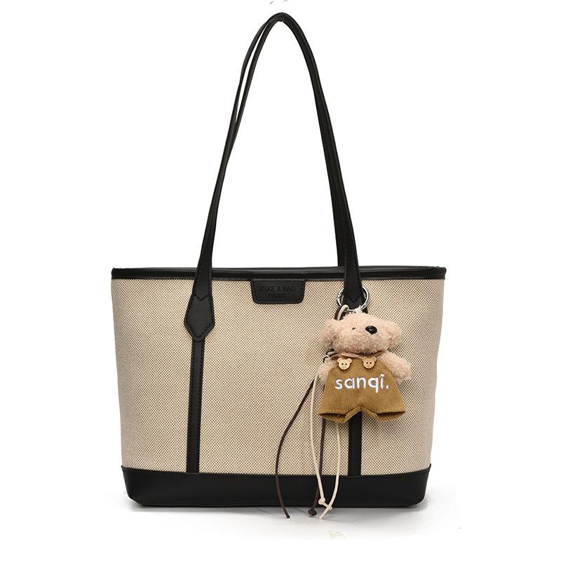 New Casual Handbag Large Capacity Tote Bag Fashion Shoulder Bag Commuter Underarm Bag Women