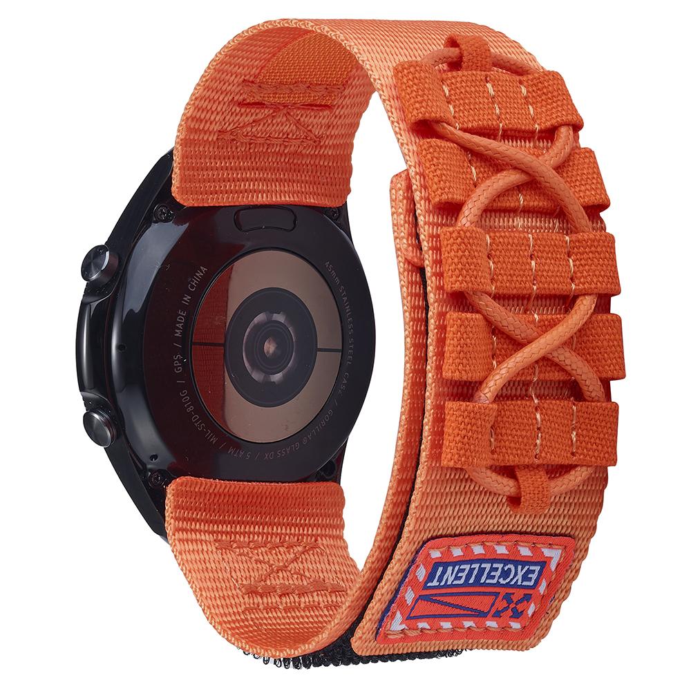 For Huawei Watch GT 4 46mm/Watch 4/4 Pro Watch Band 22mm Loop Fastener Nylon Wrist Strap