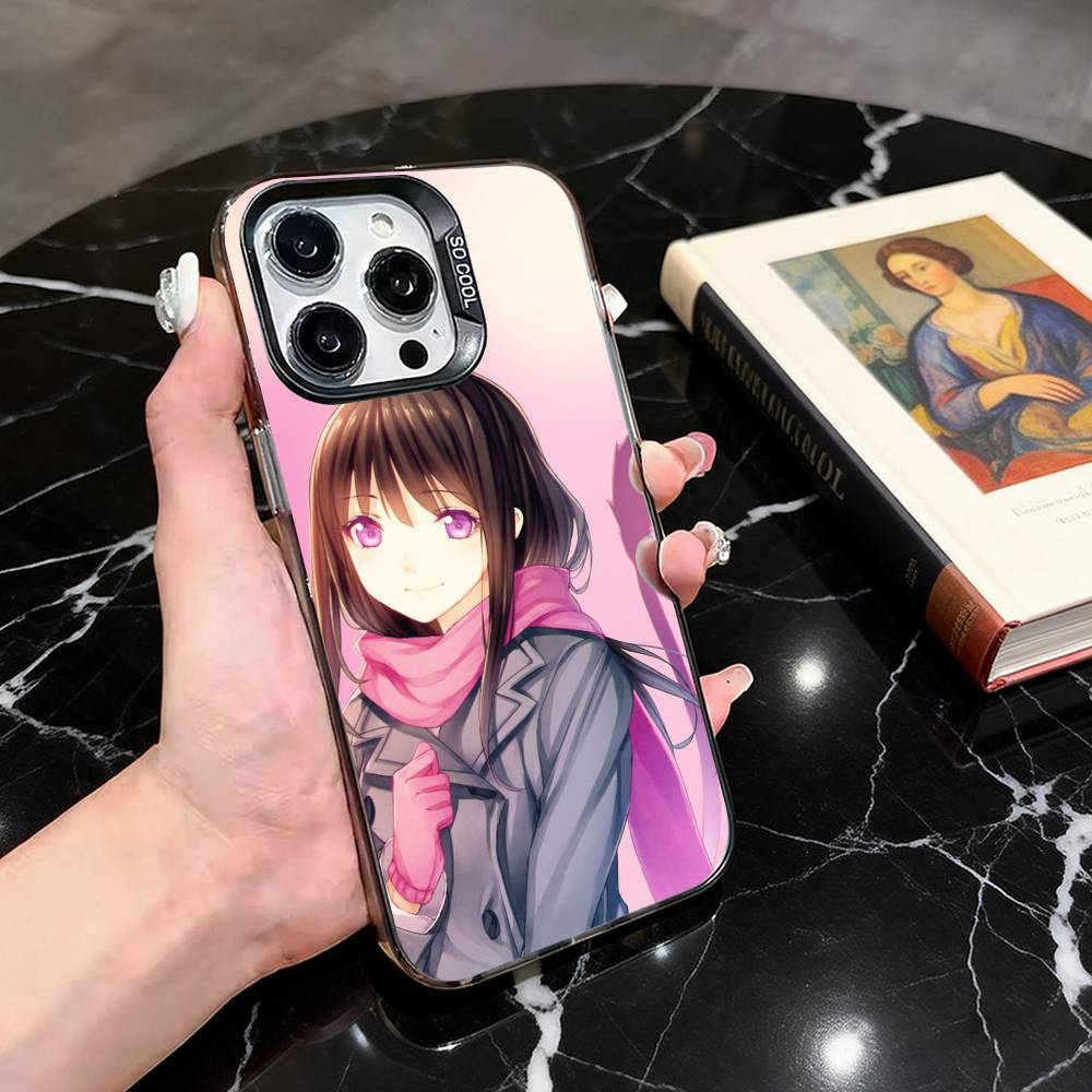 Noragami Hiyori Iki  Phone Case For iPhone 17,16,15,14,13,12,11 Plus,Pro Max,XS,Colorful Silver Phone case Funda Cover