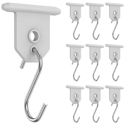 10Pcs RV Awning Hooks S Shaped Camping Awning Hooks Metal RV Party Light Hangers Clothes Hats Awning Hooks Sturdy Hangers