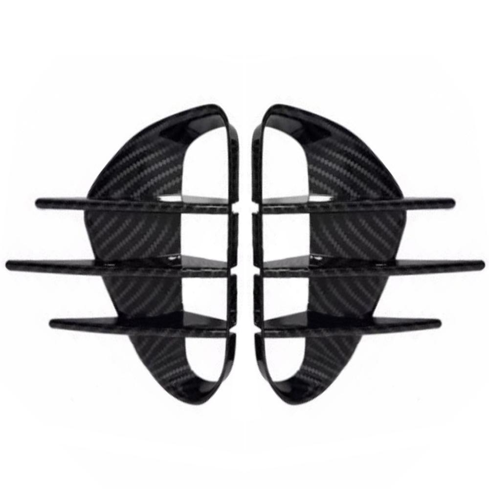 2Pcs Car Front Rear Bumper Spoiler