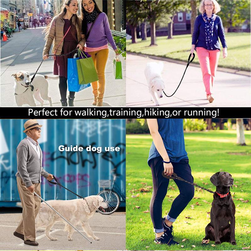 Strong Dog Leashes Reflective Durable Dog Leads Rope with Soft Padded handle Dog Walking Training Leash 0.5M 1.5M