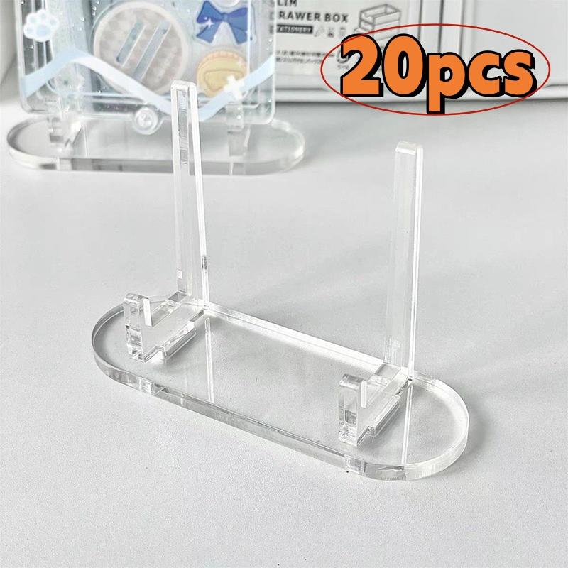 Acrylic Transparent Multi-purpose Display Stand Business Card Holder Badge Display Stand Commemorative Coin Holder Desk Office