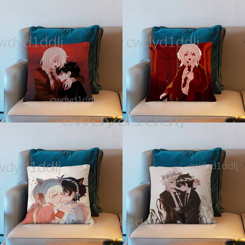 Anime SSaihate Station Pillow Case Cover Square Sofa With For Pattern Comfortable Cushion Suitable Of Room
