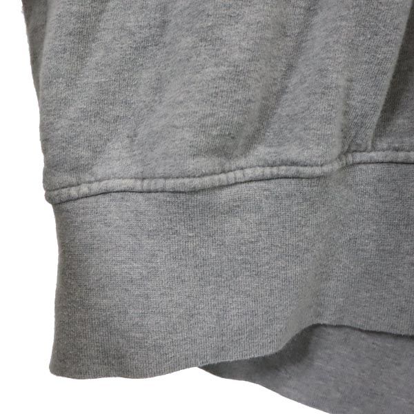 MSGM Made In Italy Long Sleeve Trainer S Gray Brushed Back of Sweatshirt Men's Used
