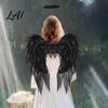Party Costume Wings Angel Feather Wing for Women Girls Soft Organza Accessory Lightweight with Headband Photo Booth Halloween Cosplay Party,