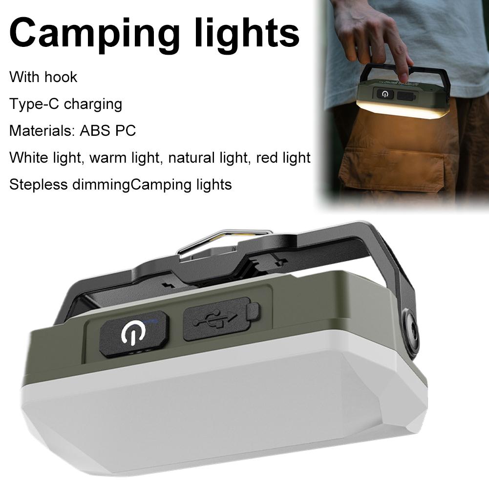 Portable Outdoor Camping Lantern Super Long Battery Life Rechargeable Emergency Light Strong Magnet Work Light for Repair