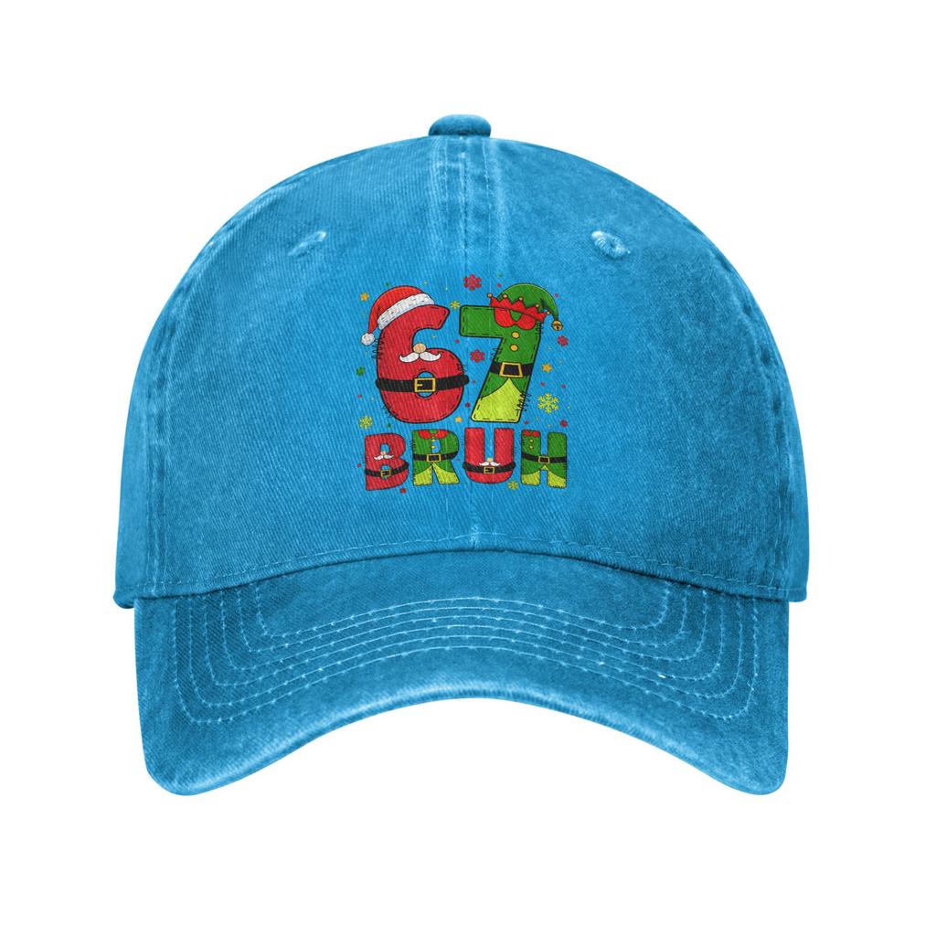 Bruh 67 Six Seven 6 7 Meme Christmas Casual Baseball Cap For Men Summer Hunting Camping Hip Hop Hats Sun-Proof Baseball Caps