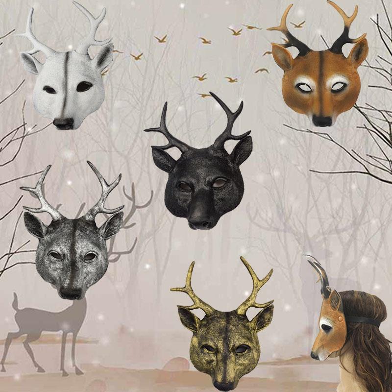 Stunning Deer Mask For Cosplay And Costume Parties Various Color Options