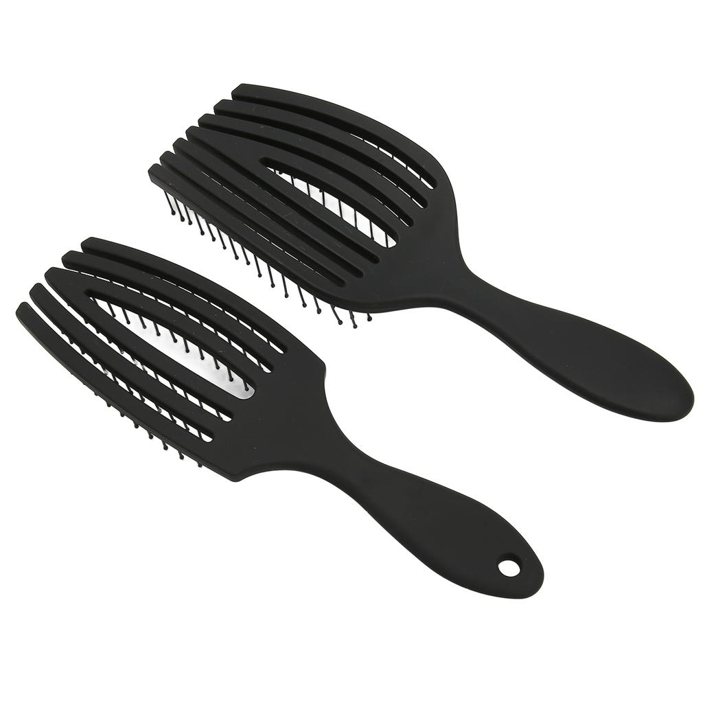 2 Stück 8-reihiges Kamm-Set Entwirren Massage Trockenes Nasses Haar Styling 6-reihiges Styling-Kamm-Kit für Schönheitssalon