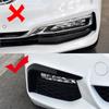 ABS Chrome For BMW 5 Series G30 530 liM 2017 2018 Exterior Front Fog Decoration Strips Cover Trim Car Accessories Sticker