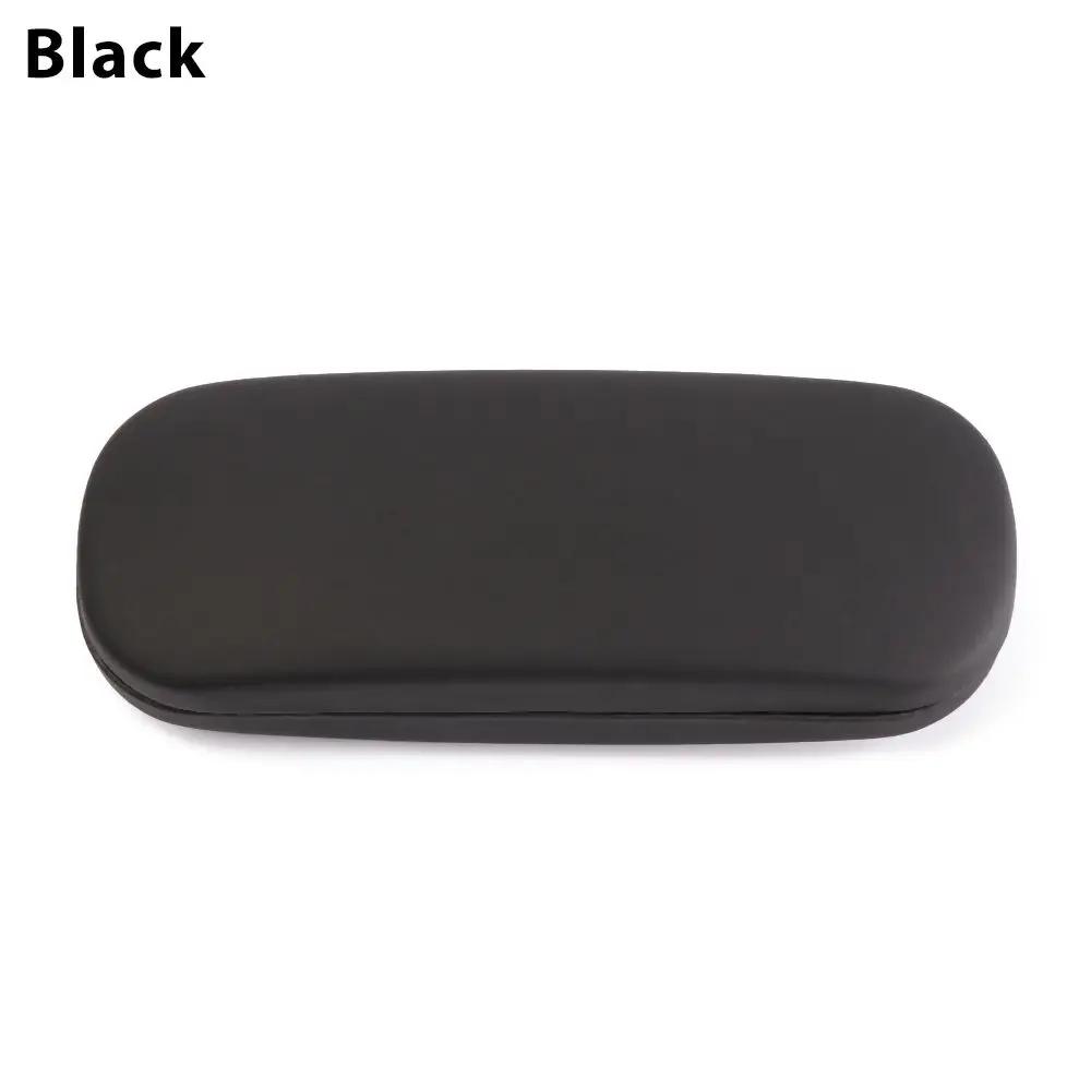 Portable Leather Glasses Case For Women Men Waterproof Hard Frame Eyeglass Case Reading Glasses Box Black Spectacle Cases