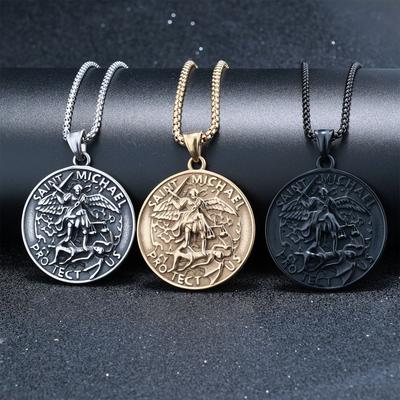 Nordic Mythology Viking Style Archangel Personality Domineering, Titanium Steel Pendant Daily Wear Necklace