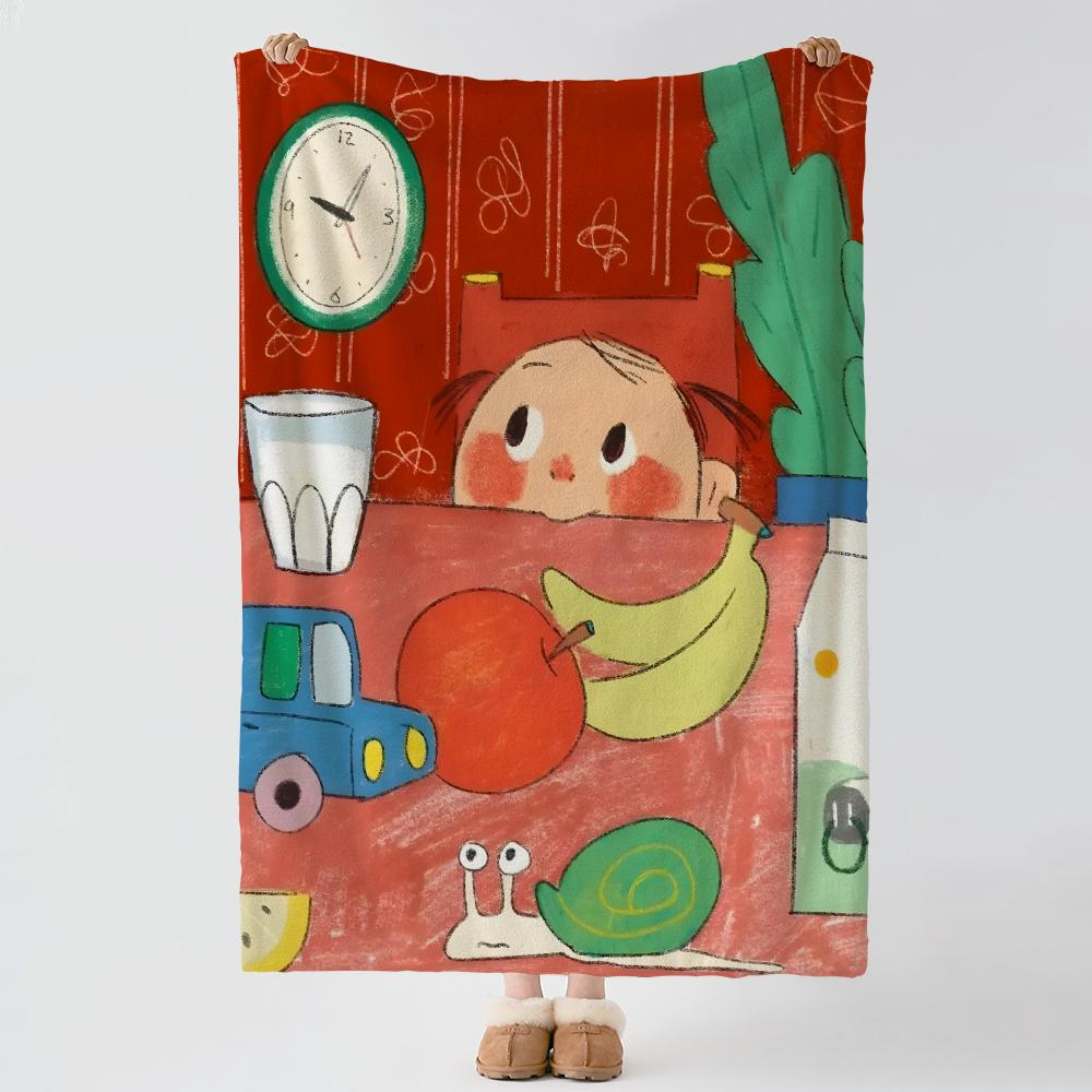 Artist P-Pdohk-k Throw Thick Comfort Flannel Quilt, Multi-scene Use Indoor Outdoor Daily Nap