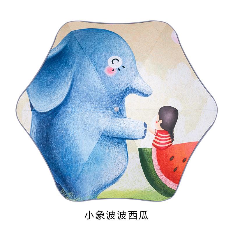 

Детский зонт с закругленными углами, виниловая ткань, детский маленький зонт с длинной ручкой, мультяшный рисунок, зонт с длинной ручкой, товар-единица, бесплатная доставка