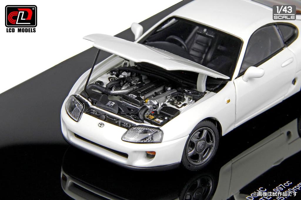 LCD Model 1/43 Scale Toyota Supra A80 White Finished Model LCD43009WH