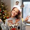 Cute Christmas Headbands Snowman Reindeer Non-slip Cosplay Headbands Funny Festival Felt Xmas Hair Hoop
