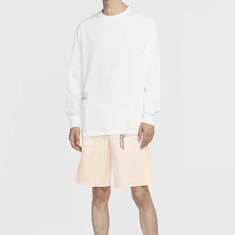 Jordan T Shirts Men's White Crew Neck Moderate Straight Fit CN3102-100