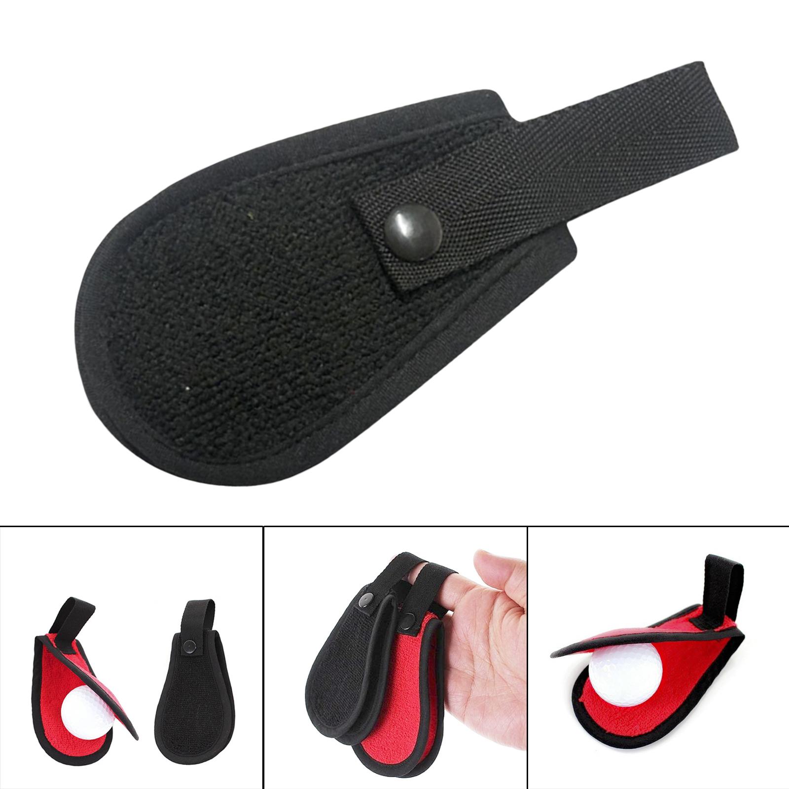 

Mini Golf Ball Towel Wipes Club Head Cleaner Golf Accessories Towel Pocket чорний