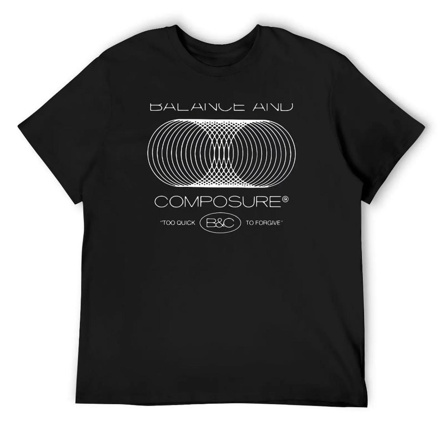 Balance And Composure T-Shirt basketball graphic tees vintage clothes graphic t shirt vintage men t shirts XXXXXL разноцветный