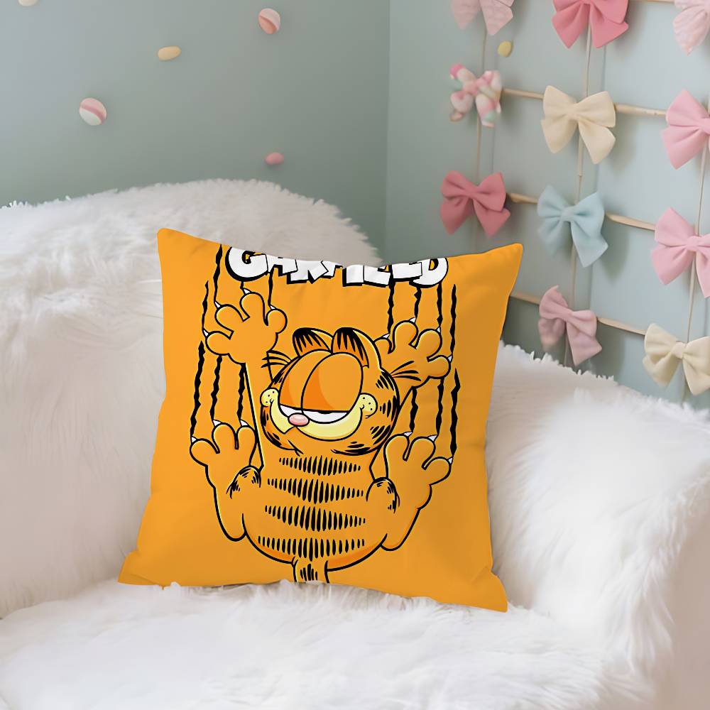G-Garfield Case Plush Fabric Soft Pillowcase Double Sided Print Cushion Cover Household Gifts