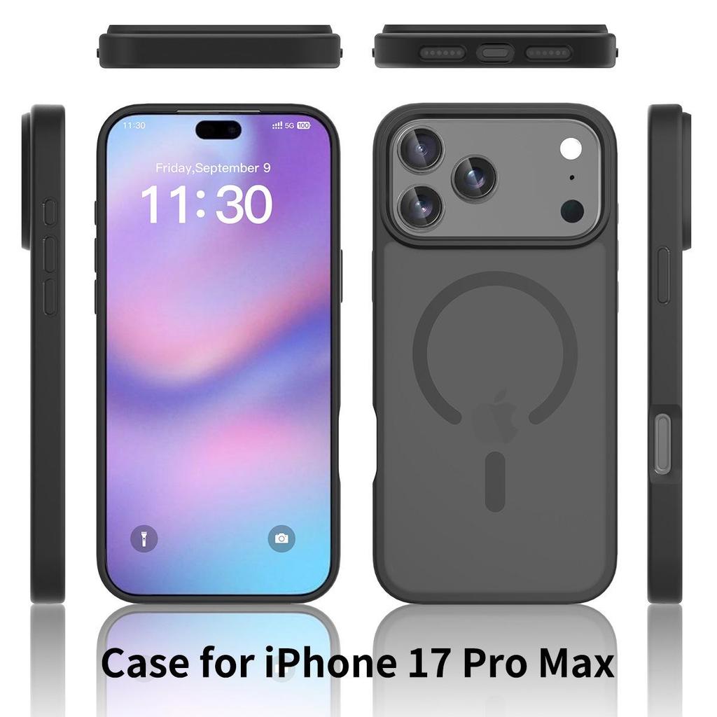 Silver Shield Frosted iPhone 17 Pro Max Magnetic Case
