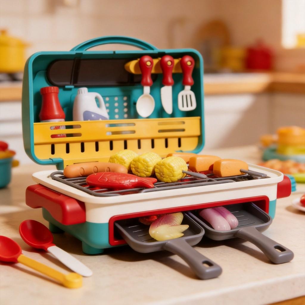 Simulations-Sprüh-Grillspielzeug mit Sound- und Lichteffekten für das Spielzimmer von Kindern