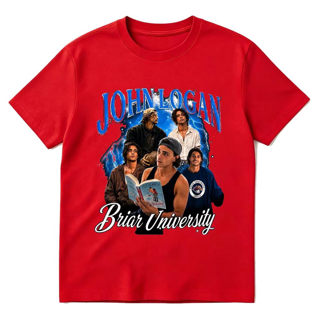 Off Campus John Logan T-Shirts Briar University Eishockey T-Shirt Herren Damen Kleidung Mode Sommer Kurzarm Freizeitkleidung