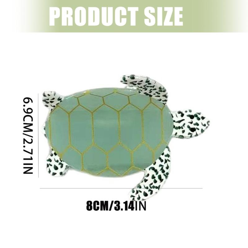 Lovely Acrylic Turtles Shape Hair Clip For Women Realistic Marine Design Hair Accessories For Parties And Daily Use
