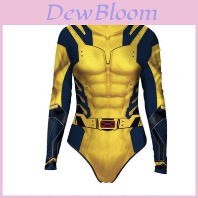 Bodystocking Cosplay 3D Avengers Deadpool z Tkaniny Jedwabnej Mlecznej Dla Fanów Anime i Kostiumów na Halloween