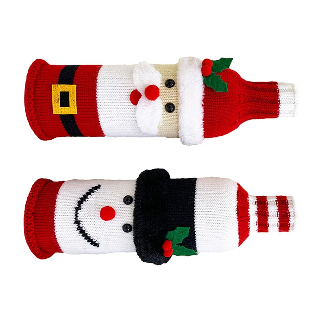 Set of 2 Wine Bottle Covers for Holiday Gatherings And Events