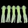 5Pcs Squid Soft Baits Fishing Lures Realistic Looking Natural Swimming Posture Luminous Effect Artificial Soft Fishing Lures