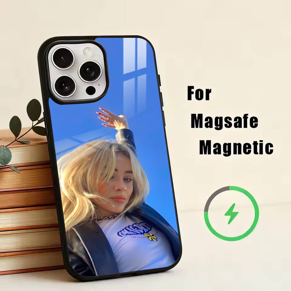 edgy girl S-Sabrina Carpenter Phone Case For iPhone17,16,15,14,13,12,11 Plus,Pro Magnetic For Magsafe Wireless Charging