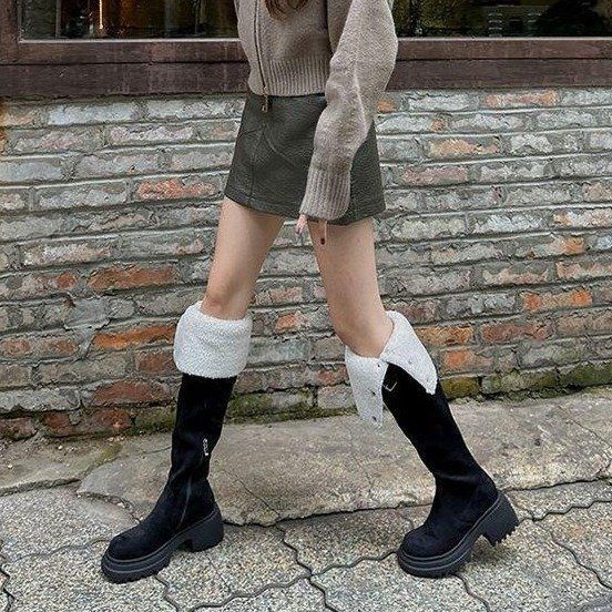 Over-knee Boots Brown Boots Women's Autumn and Winter 2025 New High-heeled Boots Versatile and Thin Tall Knight Boots