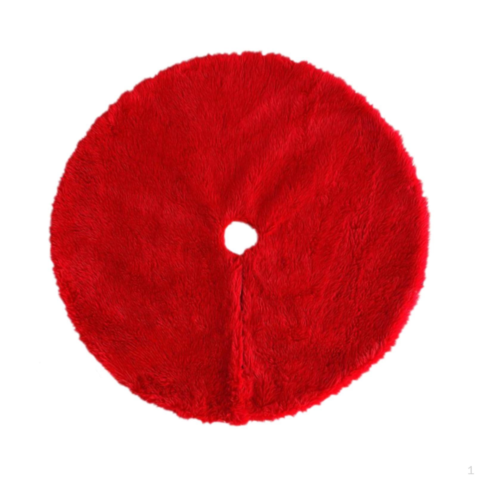 

Рождественская елка юбка основание крышка для круглого фестивального макета декоративное зимнее украшение праздник Diameter 90cm_Red