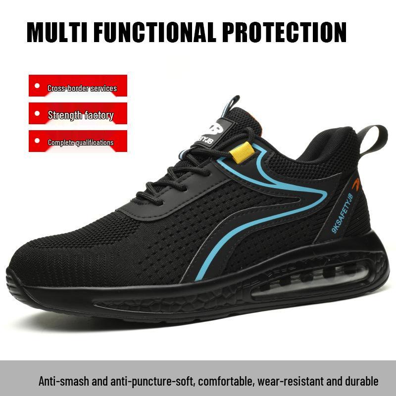 Men's Labor Protection Shoes - Anti-Smash, Anti-Puncture, Soft, Foldable, and Comfortable for Long Hours