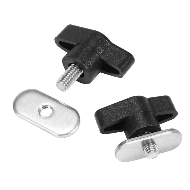 6Pcs Boats Screw Mounting Nut Kayak Track Rail Mounting Screws Nut Stainless Steel Canoes Screws with Nut Easily Install