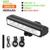Bicycle Light 8000mAh 5 LED Bike Light Front Rechargeable LED Flashlight 5200LM Headlight with Power Bank Bicycle Accessories