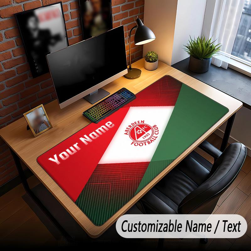 Large Mouse Pad Aberdeen FC Print Custom Name Text Desk Mat for Office Gaming