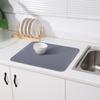 40 X 30 Cm Silicone Dish Drying Mat Heat Resistant Dish Draining Mat Rectangle Drip Mat for Dishes for Kitchen Counter