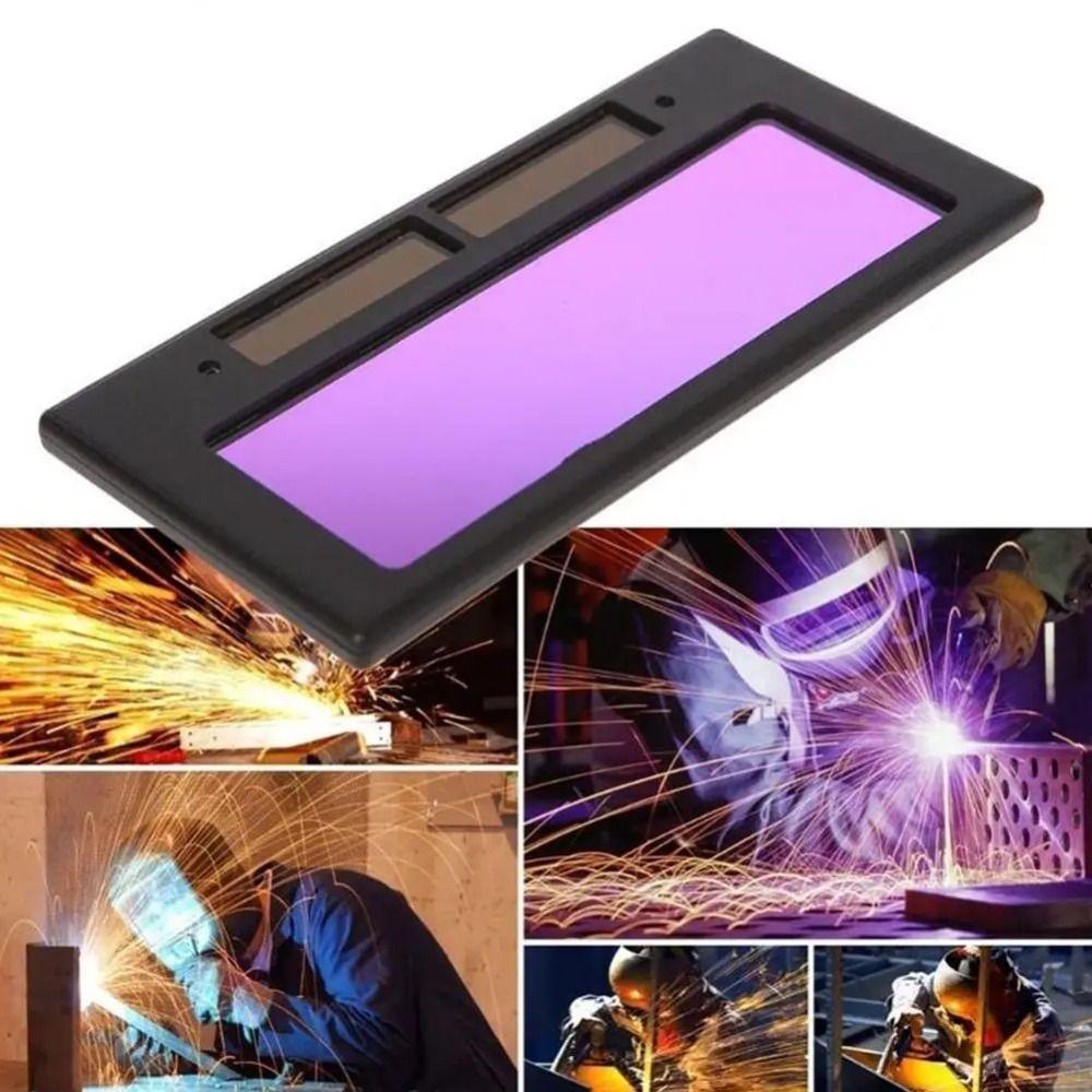 

Anti-UV Auto Darkening Welding Lenses 10.8x5cm Safety Goggles Eye Filter Lens For Welding Machine True Color Style