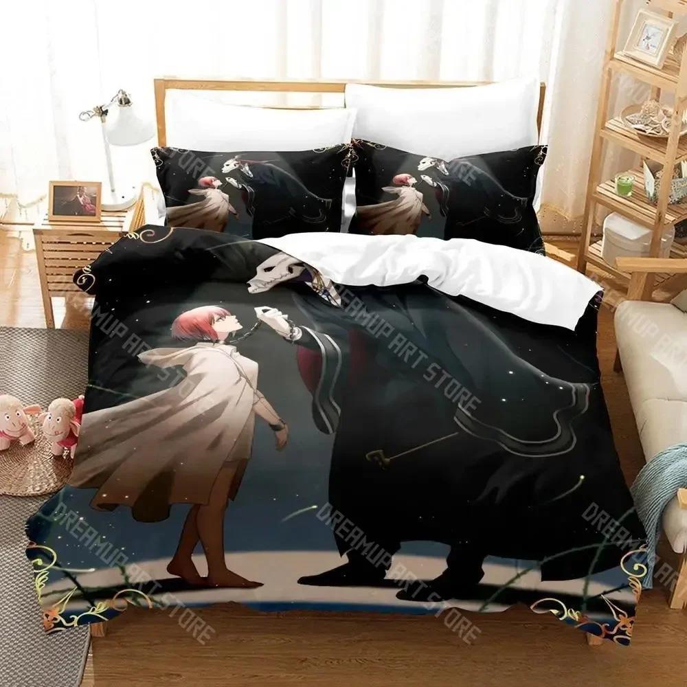 3d Print Anime The Ancient Magus' Bride Bedding Set Single Twin Full Queen King Size Bed Set Adult Kid Bedroom Duvet cover Sets