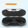 SEAMETAL Car Glasses Case Portable Press Switch Car Sun Visor Sunglasses Holder ABS With Flocking Lining Glasses Box Universal