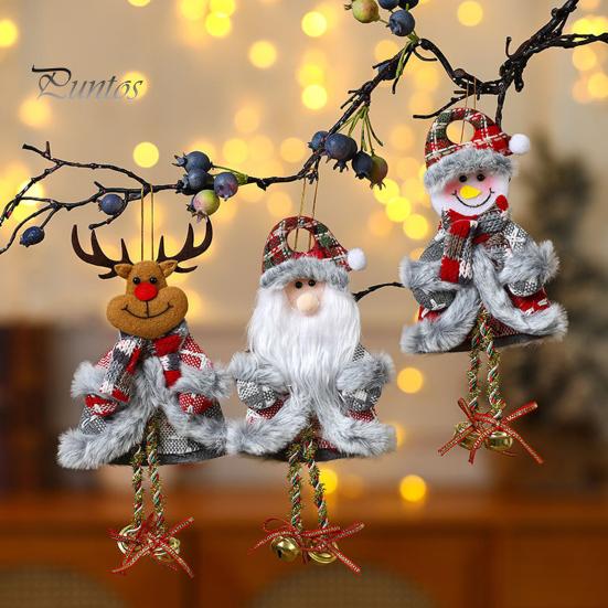 Christmas Pendant Fine Workmanship Christmas Tree Hanging Doll Ornament for Party Festive Home Decoration