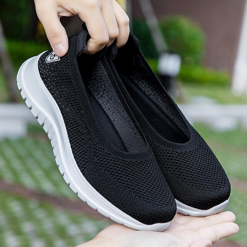 Fashion Casual Breathable Flat Shoes for Women Soft Sole Comfort Slip On Walking Shoes Woman Lightweight Shallow Mouth Summer Loafers