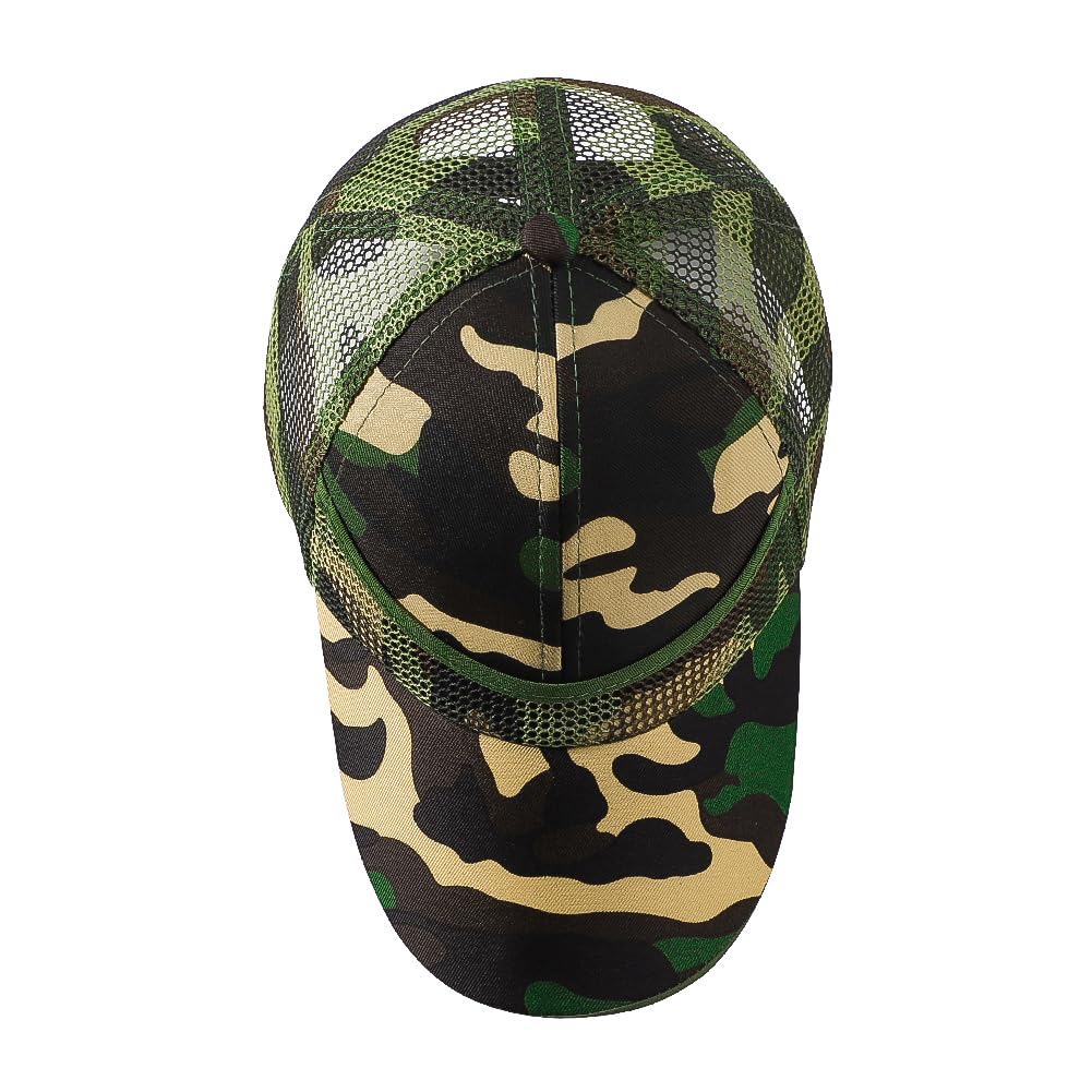 SIQITECH Camouflage Baseball Cap with UV Ages Sun Hat for Spring and Perfect for Going and Outdoor Kids' Protection, 3-9, Breathable, Large, Summer,