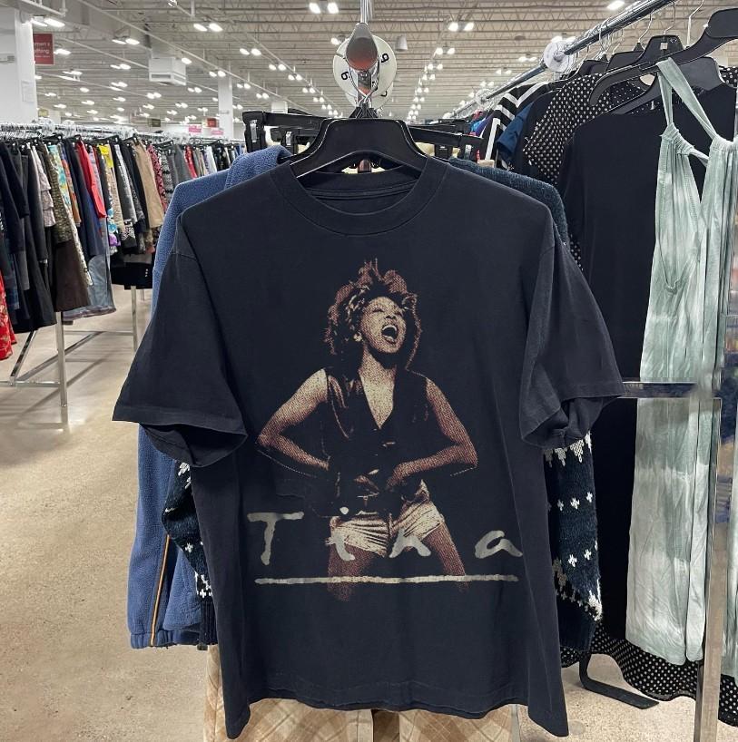 1993 Tina Turner What s Love Tour Promo T-Shirt Black XXL M